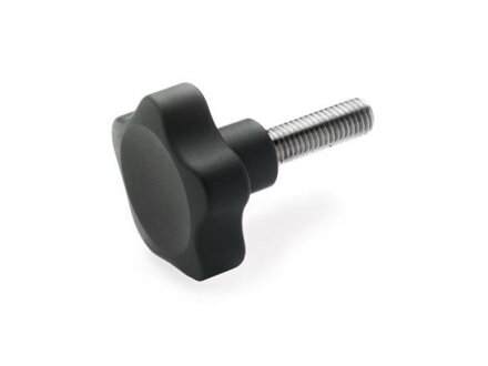 Star grip screws Plastic grip body, stainless steel screw GN5337.4-40-M8-16