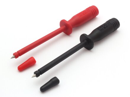 Sondas de prueba de seguridad, 2 piezas en un juego (1 x roja y 1 x negra)