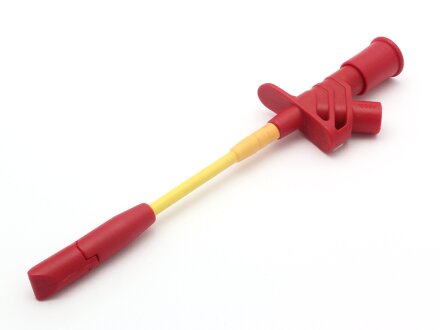Safety test probe with needle color red