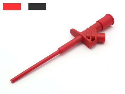 Safety test probe, long & flexible, color selectable
