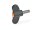 ELESA-wing nut, stainless steel, 48mm diameter, M6x30 orange,