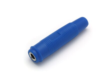 Coupling 4mm Rewireable, color blue