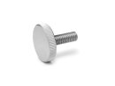 Flat knurled, stainless steel, M4x10mm