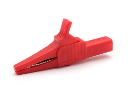Clip a coccodrillo, clip a coccodrillo fino a 27 mm, colore rosso