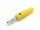 Banana with transverse hole, lamella contact, 4mm, Color Yellow