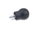 Softline knob screw, black gray, Druchmesser 43mm, length 16mm, M8