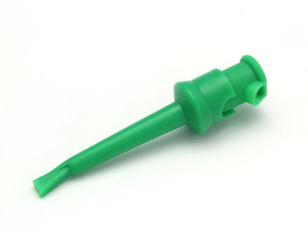 Sonda de prueba de pinza, longitud 55 mm, cargable hasta 10 A, color verde