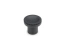 ELESA-knurled knob, black gray, diameter 25mm, M6