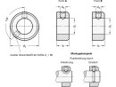 Anello di regolazione, zincato, diametro interno 30 mm / esagono incassato