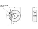 Anello di regolazione in acciaio inossidabile, con intaglio, diametro interno 8 mm