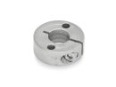 Anello di regolazione in acciaio inossidabile, asolato, diametro interno 30 mm / due fori