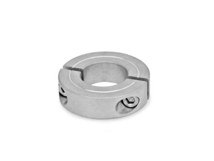 Anello di regolazione in alluminio, diviso, diametro interno 6mm
