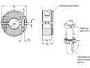 Anello di regolazione in acciaio inossidabile, diviso, con imbottitura, diametro interno 12 mm