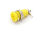 Safety built-in socket, screw connection, color yellow