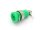 Safety built-in socket, screw connection, unit green 10 pieces, color