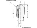 ELESA schakelknop voor openen, diameter 20 mm, B8