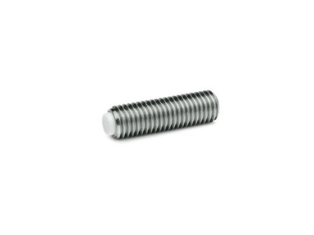 Stainless steel grub screws with brass / plastic spigot GN913.5-M5-12-KU
