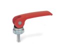 Eccentric red, 82mm long, reinforced support washer., 30mm M8 screw