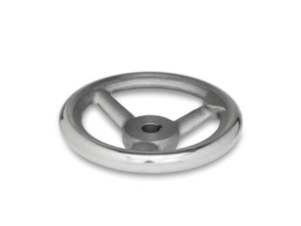 Handwheel with a strong hub, Ø 250mm / 24mm bore with groove / grip without