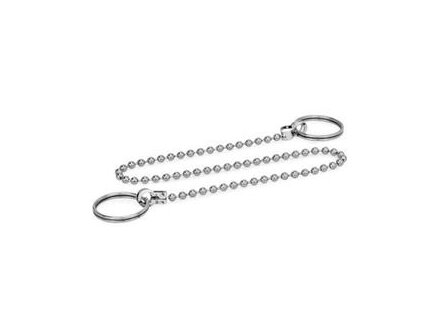 BALL CHAIN WITH 2 KEY RINGS
