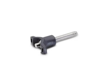 STAINLESS STEEL BALL LOCK PINS WITH PLASTIC T-HANDLE