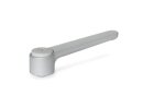 Adjustable flat clamping lever, black or silver, design...