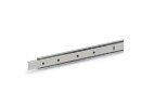 Pair of telescopic rails with partial extension, loadable up to 280N, design selectable