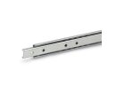 Pair of telescopic rails with partial extension, load...