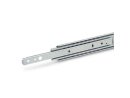Pair of telescopic rails, full extension, ged. Self-closing, loadable up to 750N, design selectable