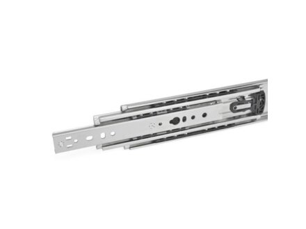 Telescopic rail with full extension, loadable up to 3250N