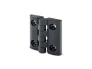 PLASTIC HINGE, 2x2 HOLE FOR CYL.SCREW