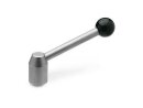 STAINLESS STEEL CLAMPING LEVER, ADJUSTABLE, ANGLE
