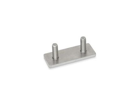 STAINLESS STEEL THREADED PLATE WITH EXTERNAL THREAD