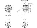 Bevel gears, steel, left and / or right hand, also in sets, design selectable