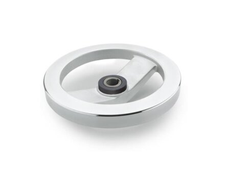 Safety handwheel with plain bearing, with and without handle, design selectable