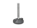 STAINLESS STEEL ARTICULATED FOOT WITHOUT NUT, WITHOUT...