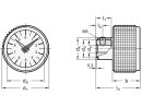 ELESA-Drehknopf mit Stellungsanzeiger, integr. Pendelsystem, Ausführung wählbar