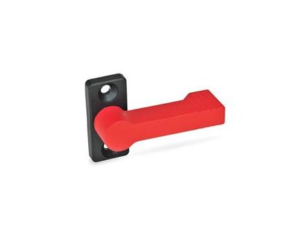 LOCKING BOLT WITH SCREW-ON FLANGE, BOLT RED