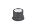 Rotary knob with the pressure screw or collet design...