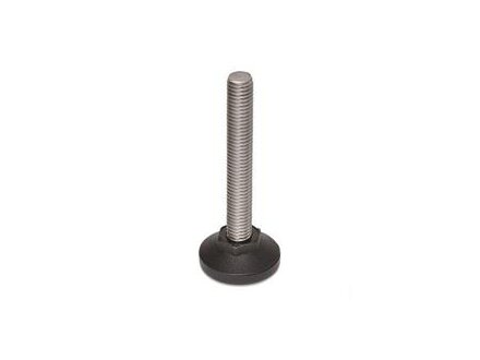 ADJUSTABLE FOOT WITH STAINLESS STEEL ADJUSTMENT SPINDLE, RIGID