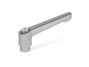 adjustable stainless steel clamp levers with internal thread