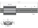 Linear rail aluminum composite LSV 4-36 196mm
