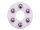 xiros® thrust washer, xirodur B180, stainless steel balls BB-626TW-B180-ES / size = 626 / d1 - inner diameter = 6.2 mm / d2 - outside diameter 18.8 mm =