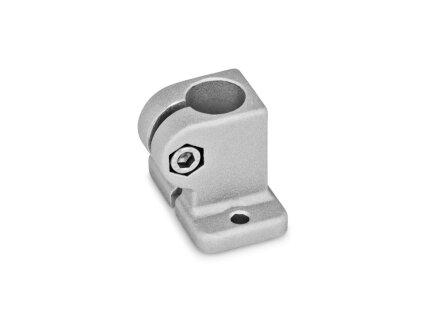 Foot clamp connector aluminium, with 2 mounting holes GN162.3-B12-2-BL