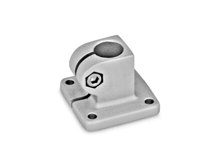 Foot clamp connector aluminium, with 4 mounting holes GN162-B10-2-BL