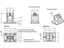 Conector de abrazadera de brida, diámetro interior 25 mm / en blanco