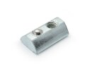Sliding block I-type groove 8 with web and ball, M4, galvanized