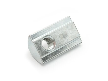 Sliding block I-type groove 8 with web and ball, galvanized, thread diameter selectable
