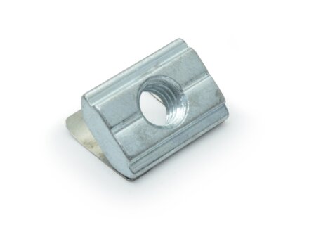Sliding block B-type groove 8 with spring, zinc plated, thread diameter selectable