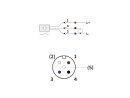 Induktiver Sensor IP67, PNP Schließer (NO), M12x1 Metallgewinde, nicht bündig, Schaltabstand 8mm